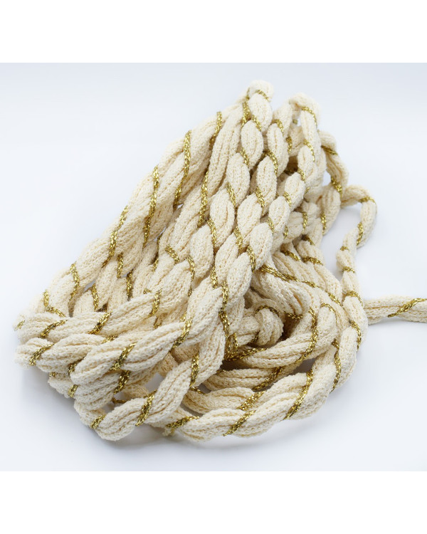 Cotton & Lurex Knitted Belt