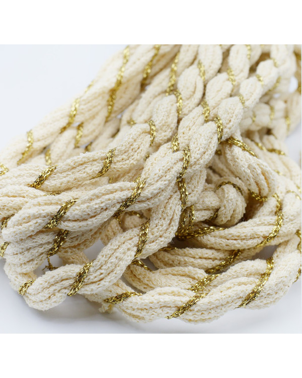 Cotton & Lurex Knitted Belt