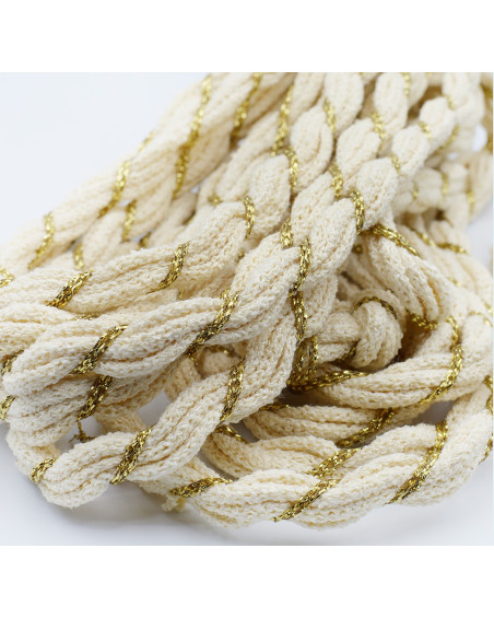 Cotton & Lurex Knitted Belt