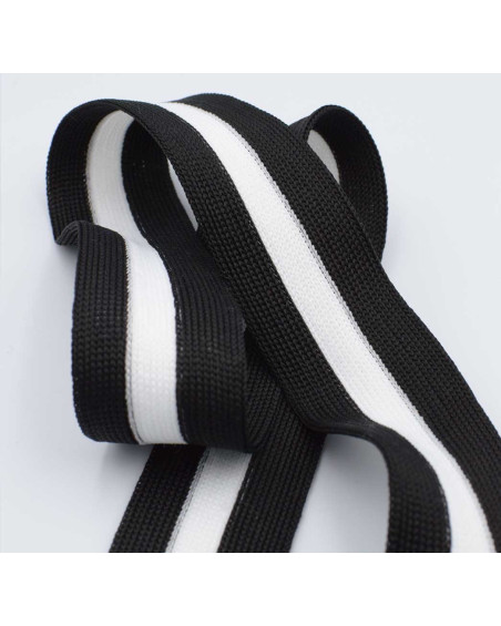 Knitted Trim 3cm Vertical Stripes 100% Polyester