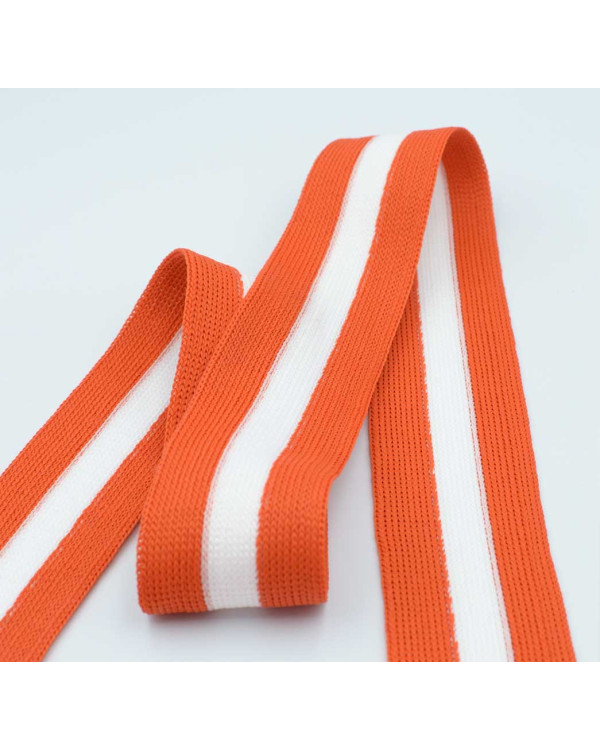 Knitted Trim 3cm Vertical Stripes 100% Polyester