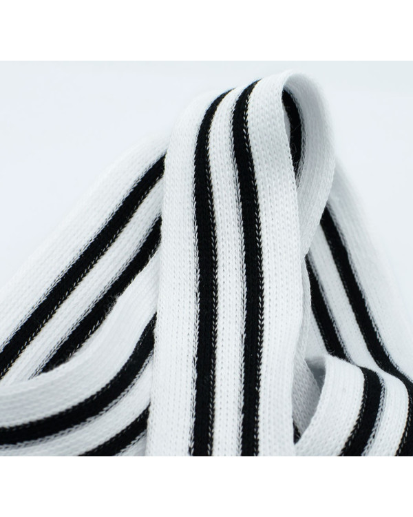 Πλεκτή Τρέσα 3cm με Lurex - Μαύρο