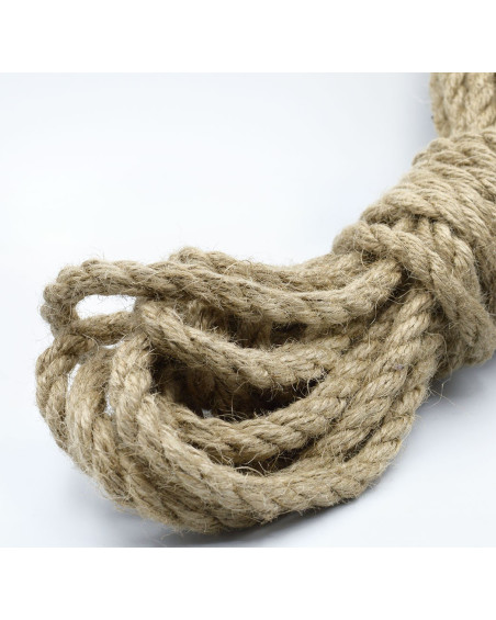 Jute rope with 10mm thickness in natural beige color