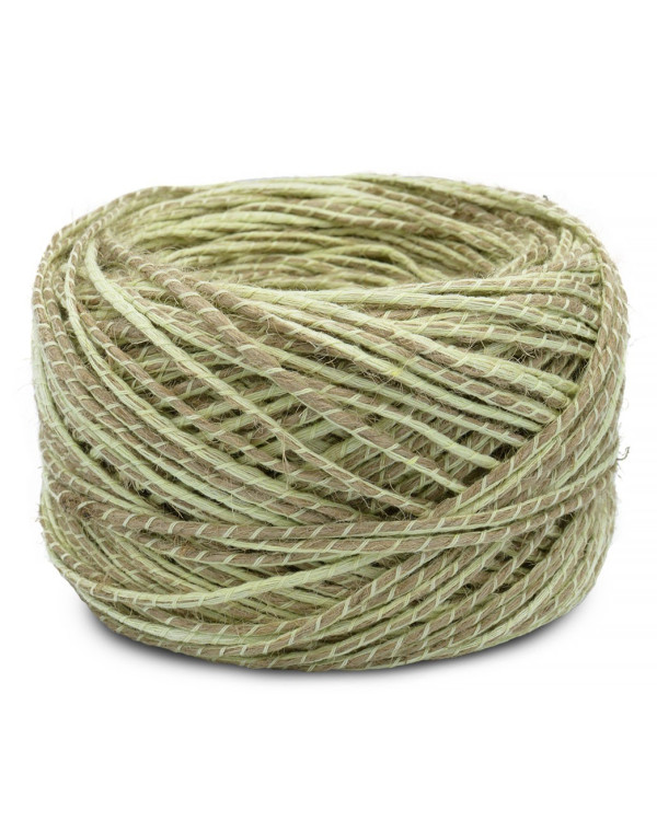 Κορδόνι Γιούτα/Βαμβάκι Διπλό Χρώμα - Φυσικό/Μπεζ