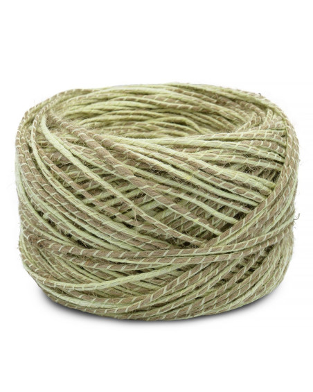 Κορδόνι Γιούτα/Βαμβάκι Διπλό Χρώμα - Φυσικό/Μπεζ