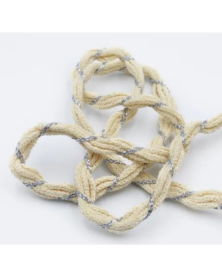 Cotton & Lurex Knitted Belt