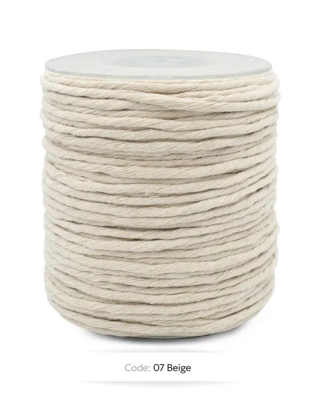 Macrame Cord Recycled Cotton 4mm