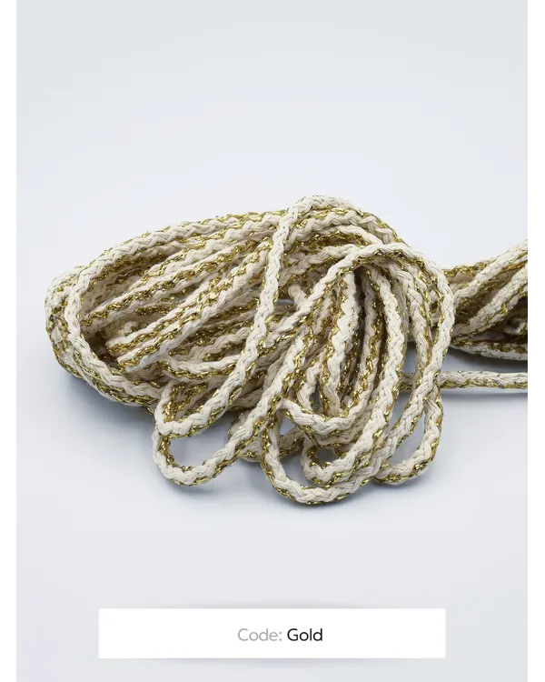 Cord Cotton/Lurex Braided 5mm
