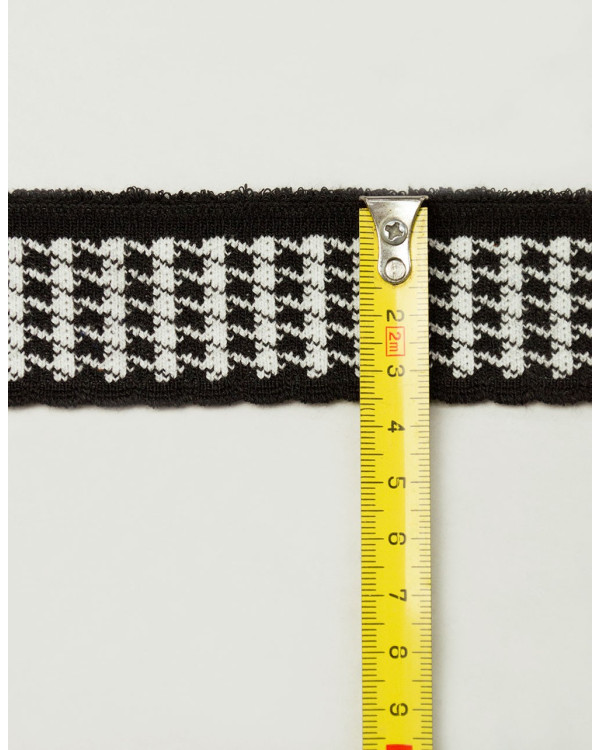 Rib Trim Pie De Poule 3,5cm