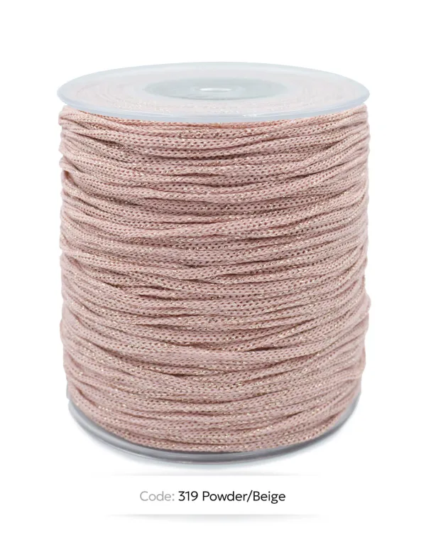 Κορδόνι PP 3mm με Lurex