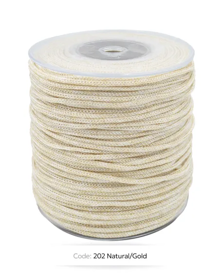 Cord PP 2mm with Lurex