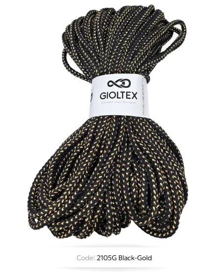 Κορδόνι Πλεκτό Βαμβακερό Lurex 7mm