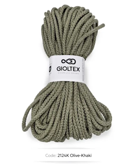 Cord Braided Cotton Lurex 7mm