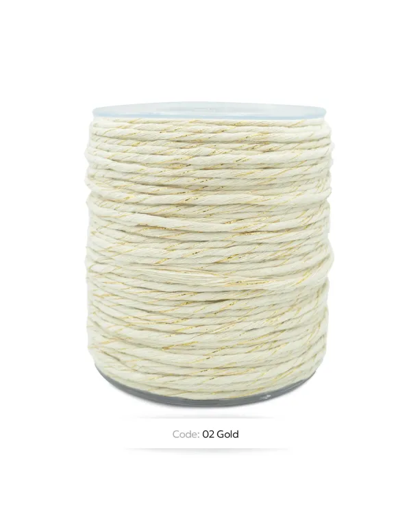 Macrame Cord Recycled Cotton 4mm