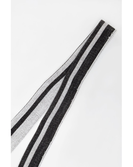 Knitted Rib dual color with stripes